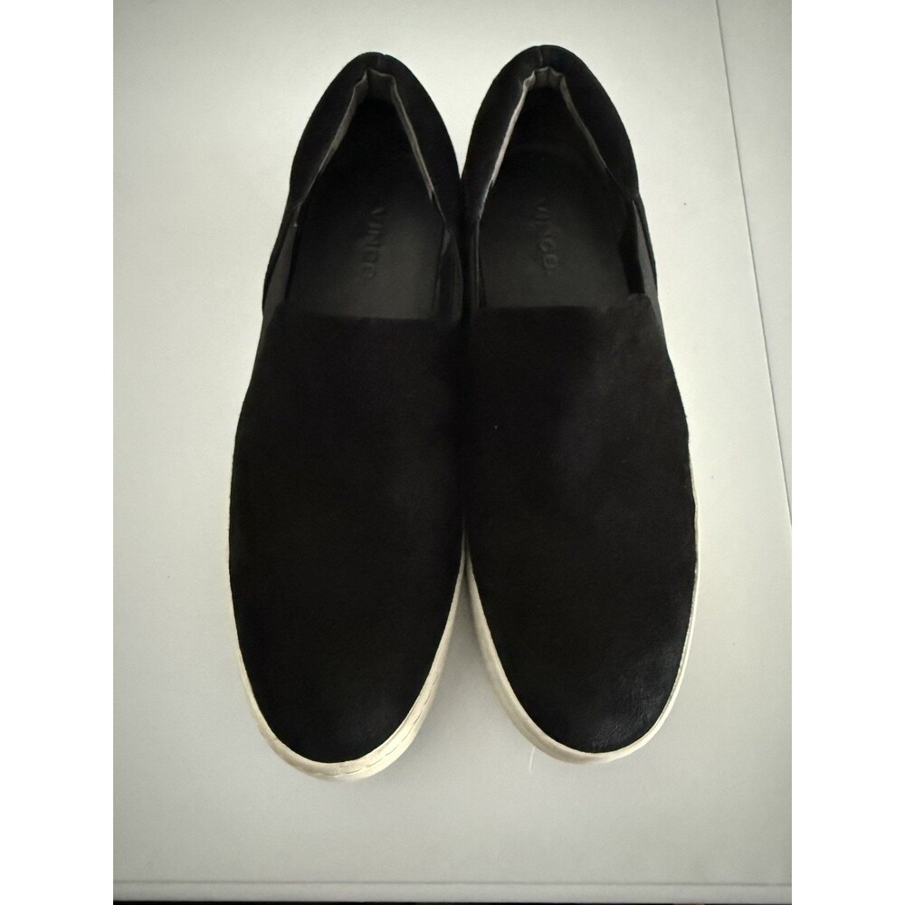 Vince Warren Black / White Slip-On Platform Sneakers Women’s Sz 8 M